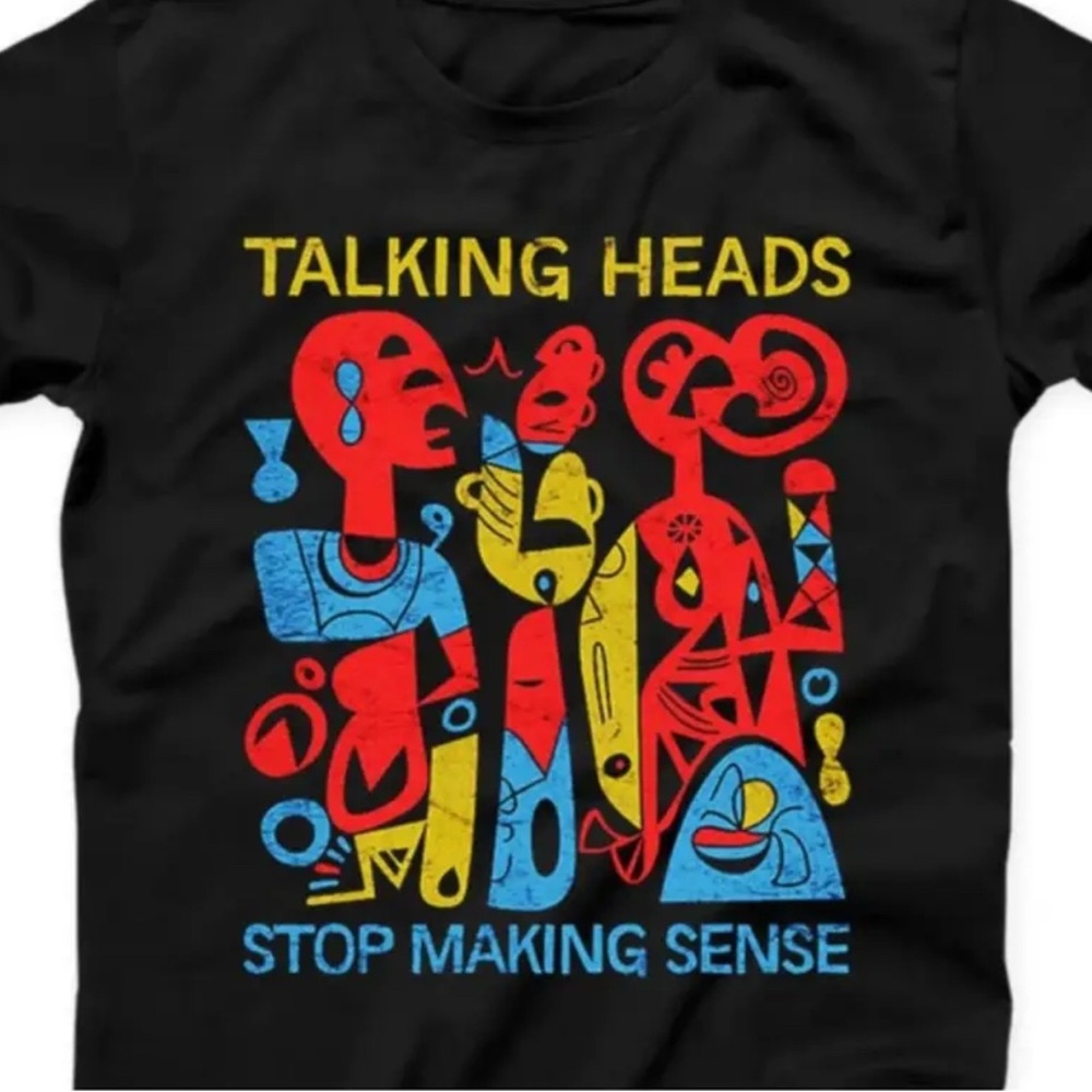 Talking Heads Black Graphic T-Shirt